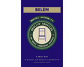 Book cover for 'Belém' by Cosley, featuring a deep purple background with a central circular emblem in green, cream, and navy blue, and the title 'BELÉM' at the top.