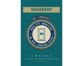 Book cover for 'Tashkent' by Cosley, featuring a dark teal background with a central circular emblem and text reading 'By Consent' and 'Reality Services We Make Tomorrow Happen.'.
